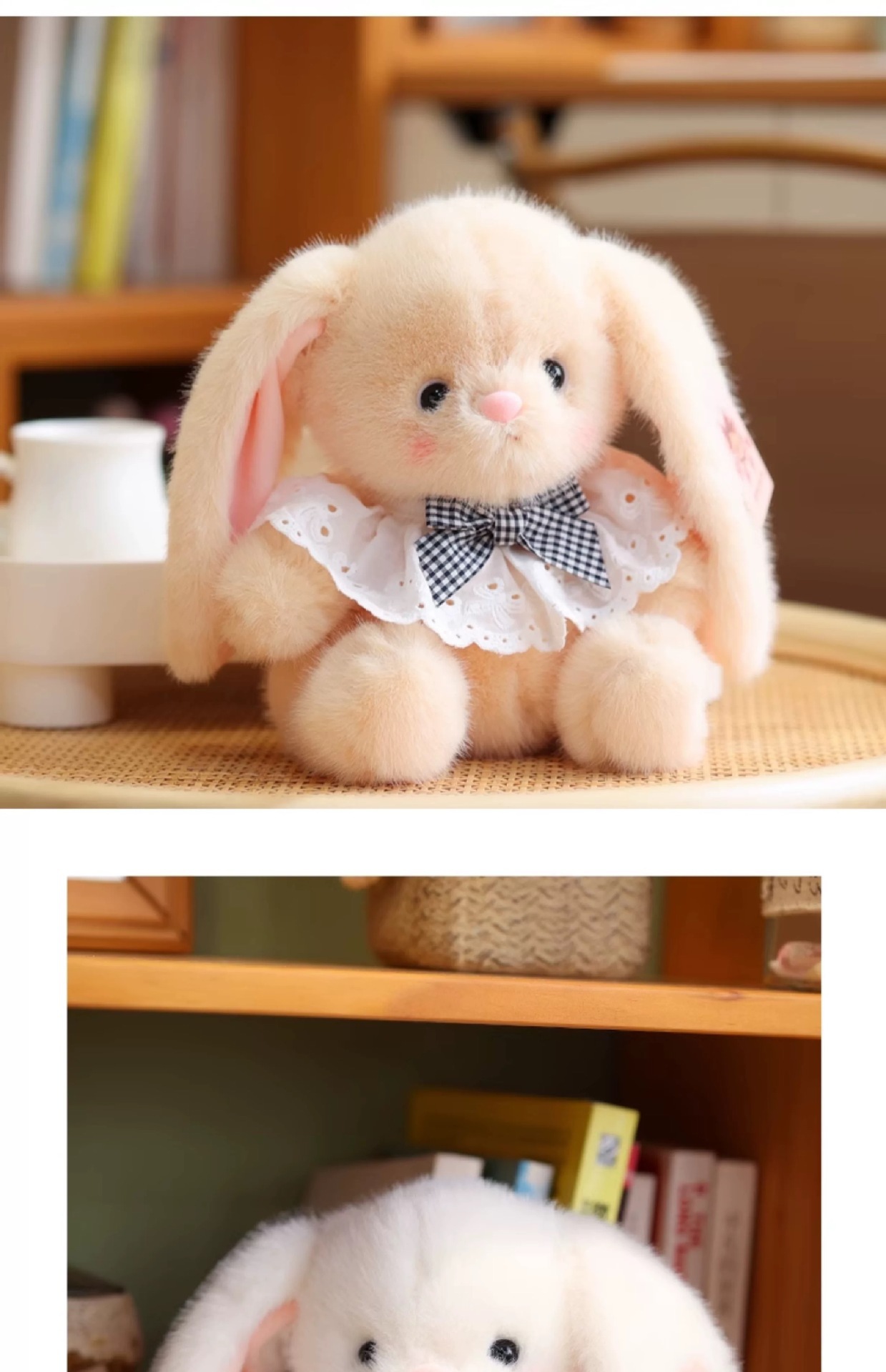 可爱国潮垂耳小兔子公仔毛绒玩具小白兔玩偶安抚娃娃情侣兔生日礼物详情9
