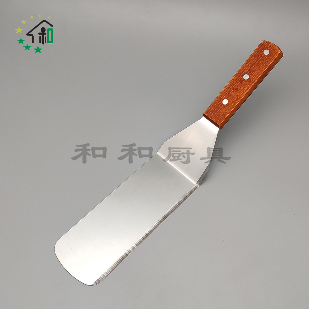 不锈钢披萨铲子牛排铲煎铲料理铁板烧煎饼手抓饼工具生煎铁铲厨具详情8