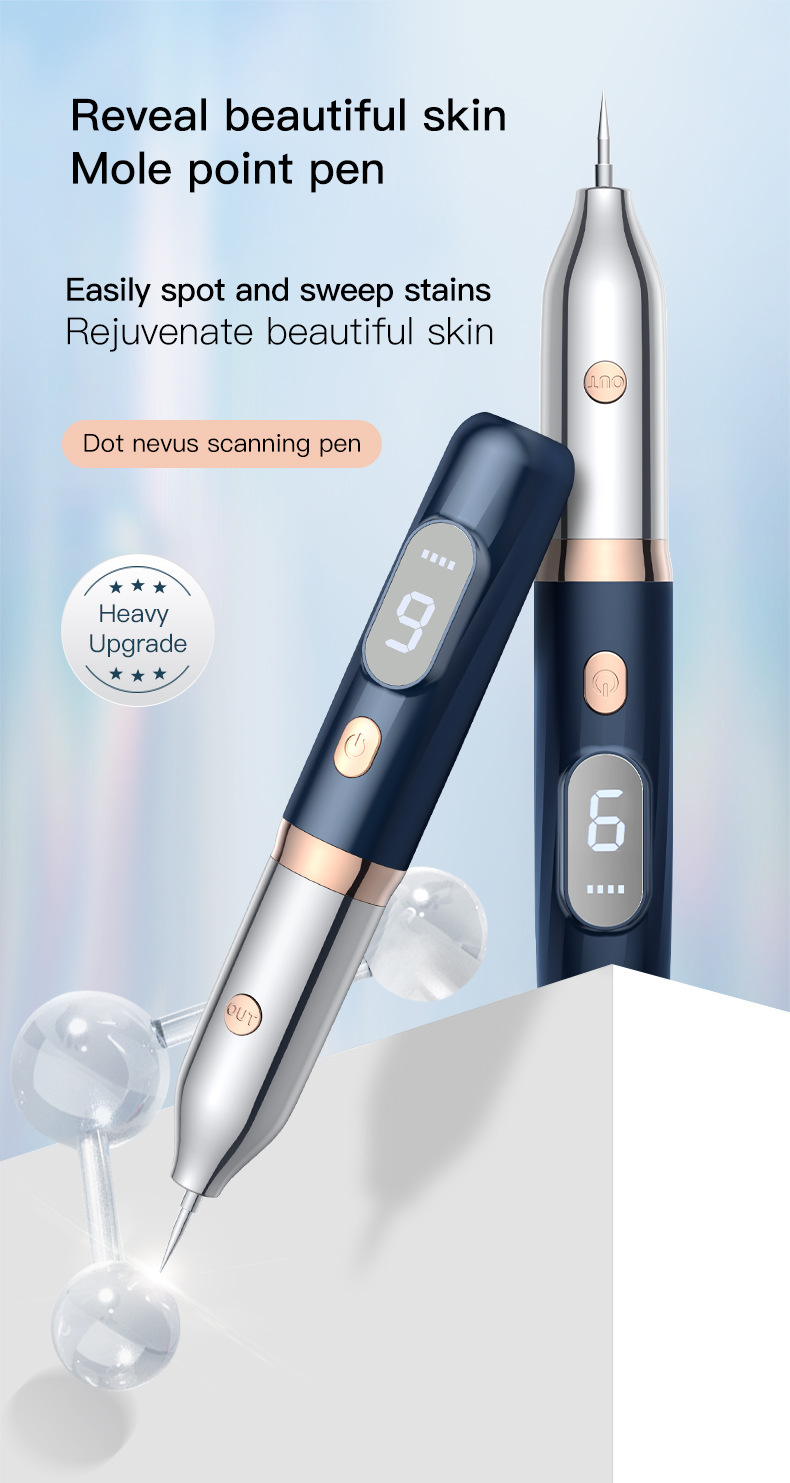 shanilak cross-border multi-functional LCD red and blue light adjustable home red and blue light beauty pen is portable for spot removal pic 1