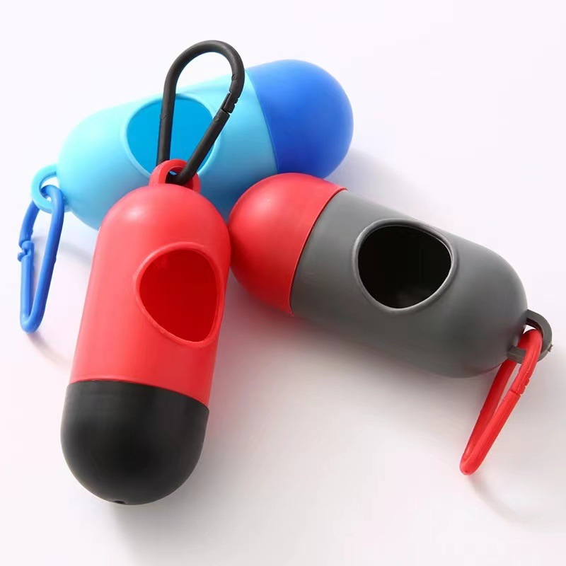 宠物垃圾袋分配器便携式胶囊药丸拾便器狗狗宠物清洁用品垃圾盒详情11