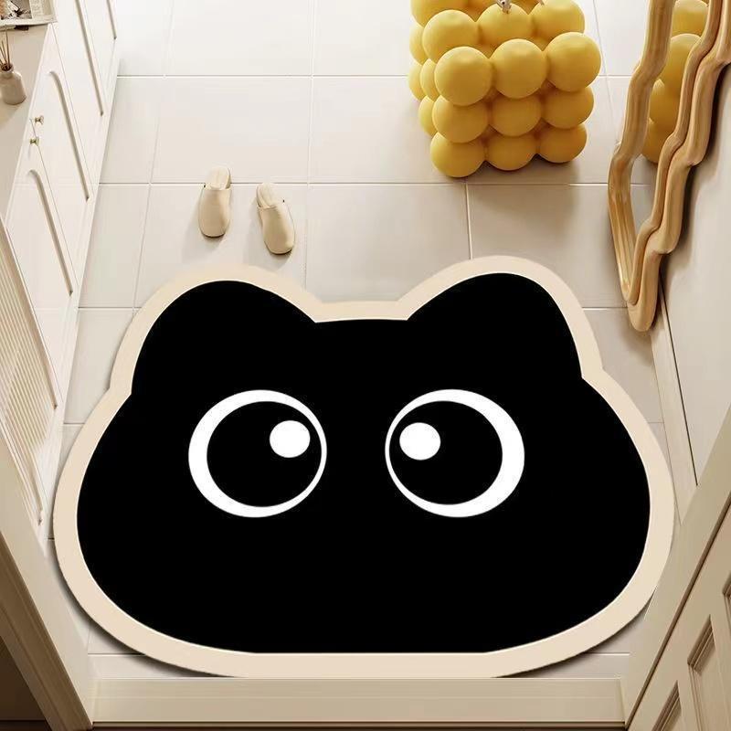 Diatom mud cartoon floor MATS for bathrooms, water-absorbing and quick-drying anti-slip foot MATS for lobbies, dirt-resistant and easy-to-clean door MATS pic 17