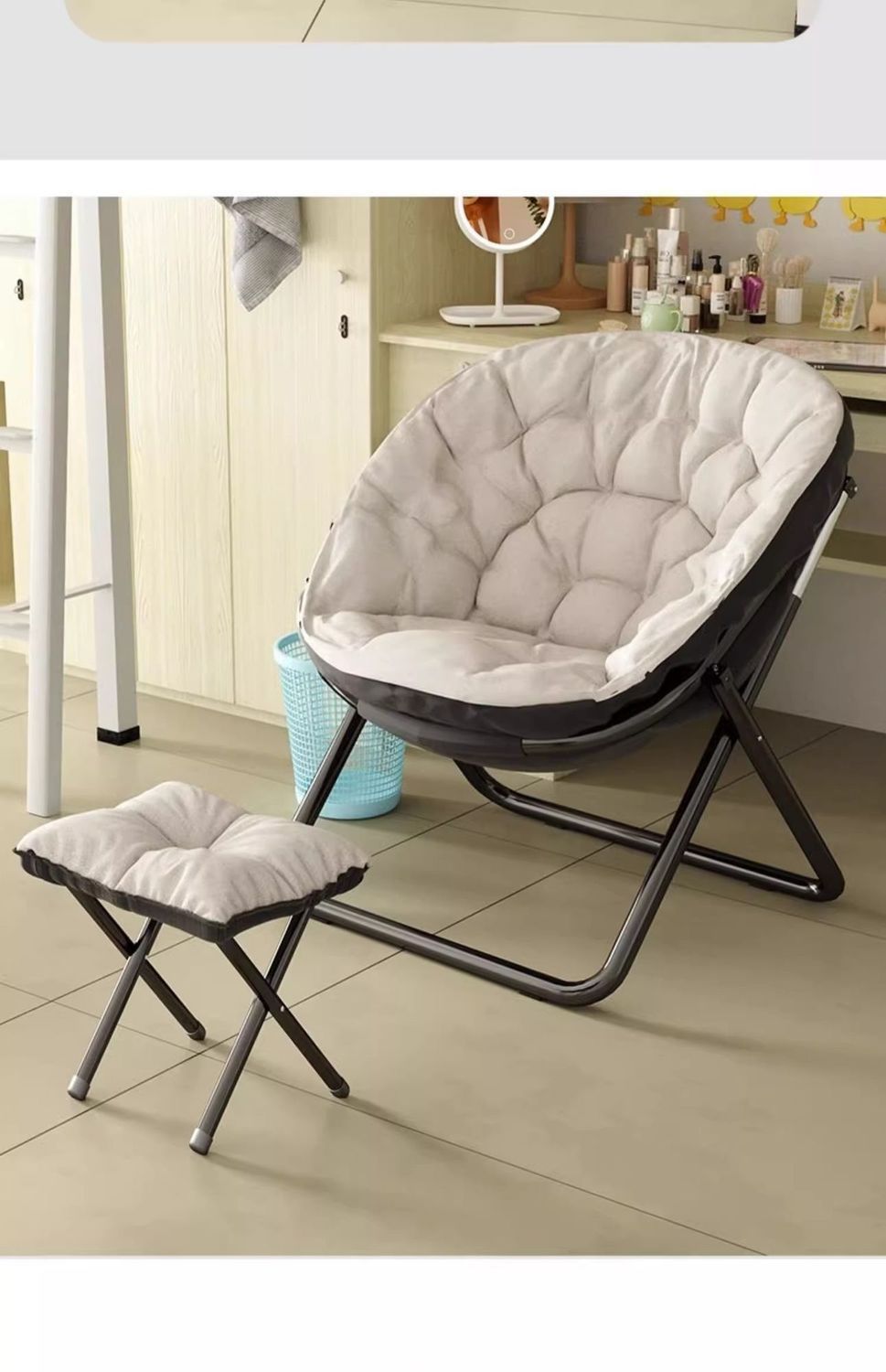 宿舍大学生懒人沙发靠背椅可折叠电脑书桌休闲椅家用书桌学习座椅详情21