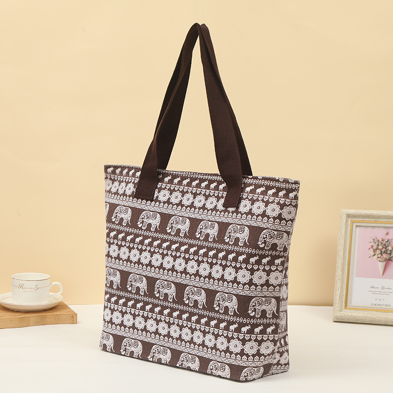 上班族专享 手提式单肩托特包 多功能购物手拎包 折叠式学生帆布包 现货批发 家用购物袋 篮子款详情10