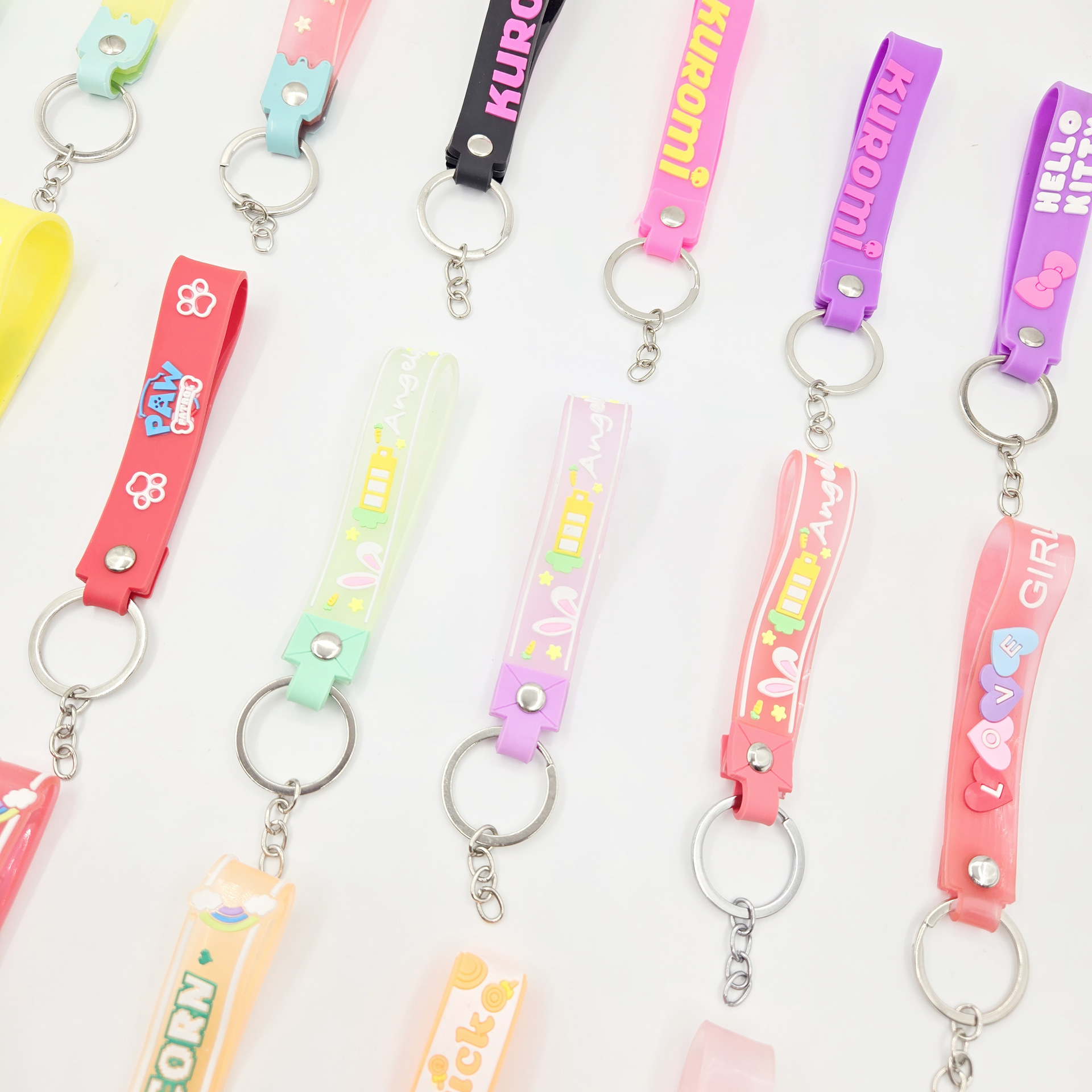 新款钥匙链公仔软胶绳包包挂件配件皮绳可爱pvc钥匙链软胶绳批发详情26