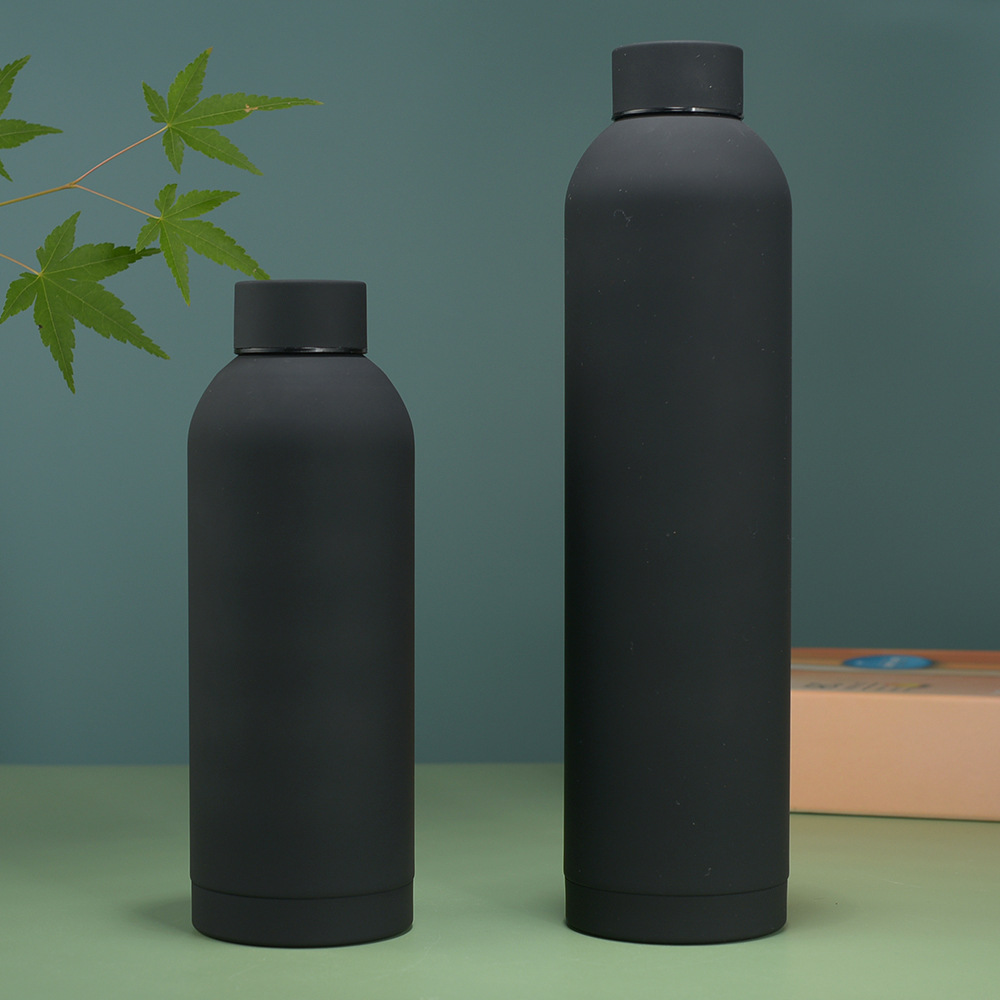 美式橡胶漆小口瓶户外真空户外运动水瓶车载跨境304不锈钢保温杯详情6