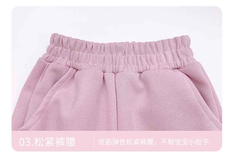 2025春季新款儿童休闲卫裤男女童宽松运动束脚裤子孩子棉a类童装详情14