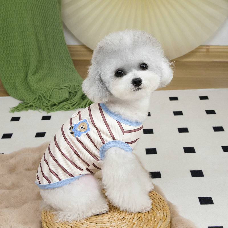 Spring and summer pet clothing: Thin little puppy clothes for cats, small dogs, Teddy puppies, Bichon Frise 2025, Baker vests pic 6
