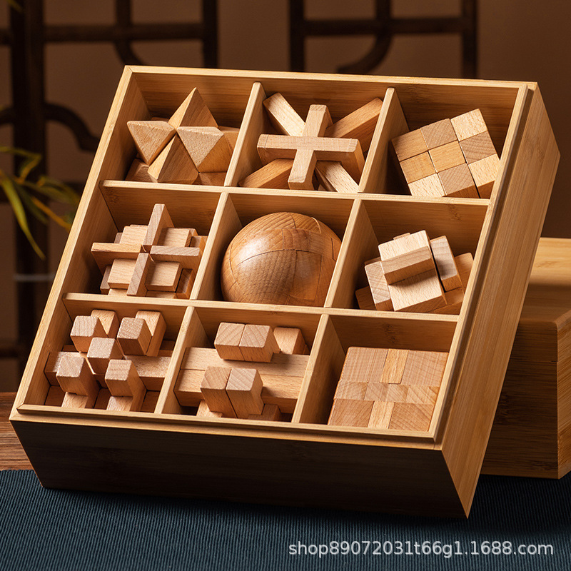 Redwood Lu Ban Lock, Kongming lock, educational toys for adults and children, birthday gifts pic 17