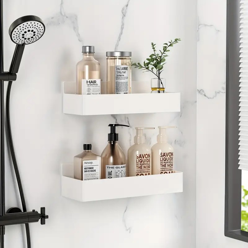 temu Cross-border bestseller Magnetic no-hole, no-stick refrigerator rack, seasoning rack, kitchen refrigerator and washing machine storage pic 2