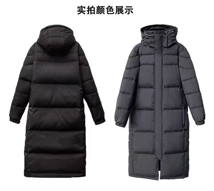 The new 2025 Dongdaemun thickened and loose cotton-padded jacket for the art examination school uniform of the Central Academy of Drama, which is super long and knee-length for women pic 4
