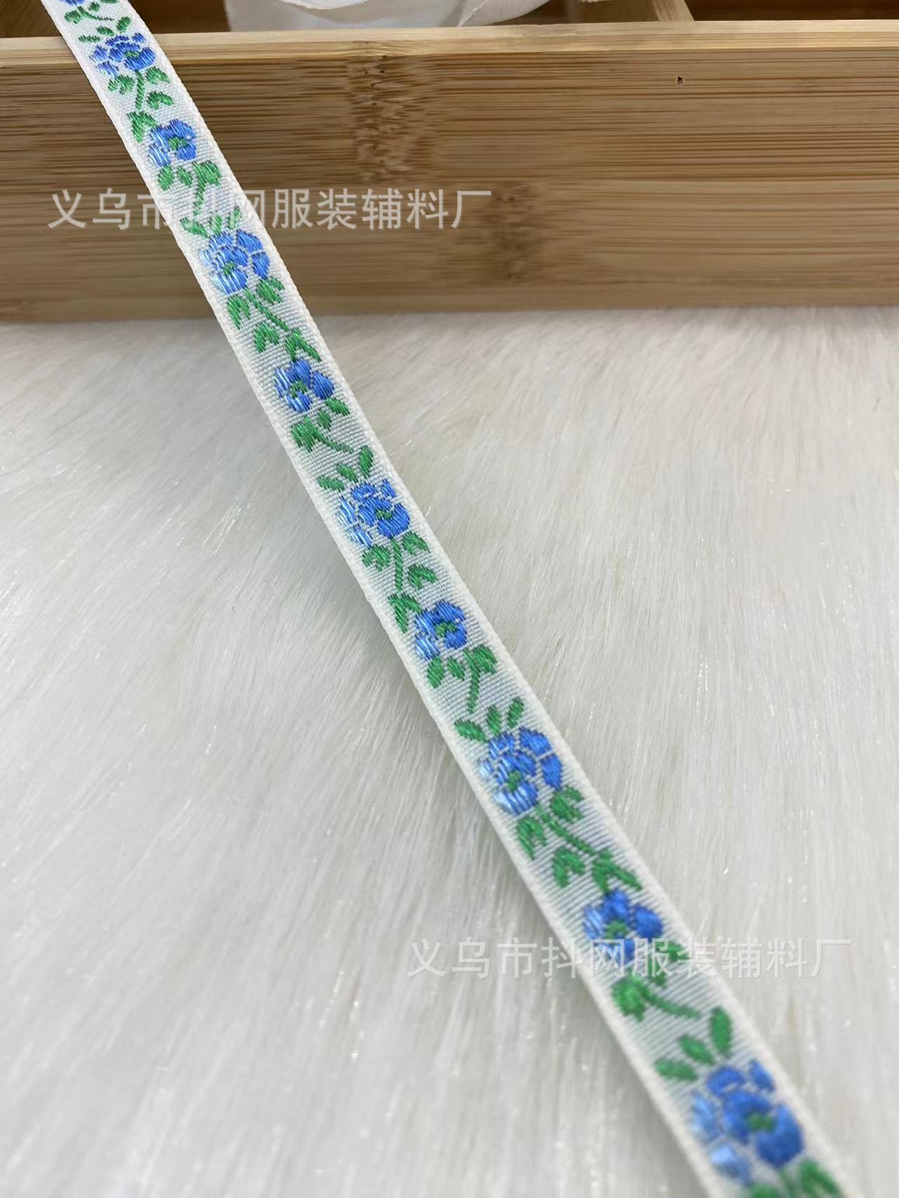 Wholesale of 0.8cm- 1cm handmade DIY bow, jacquard embroidery, webbing, hair accessories, headwear, performance costumes and accessories pic 8