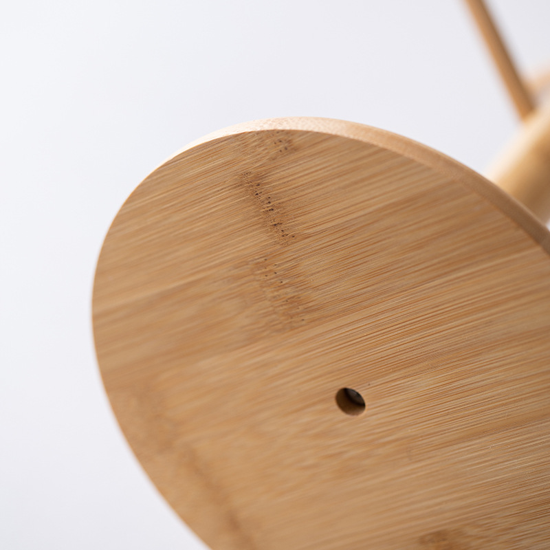 Wooden tree-shaped jewelry rack with wooden jewelry box, round card tag, watch and bracelet, new accessory storage pic 12