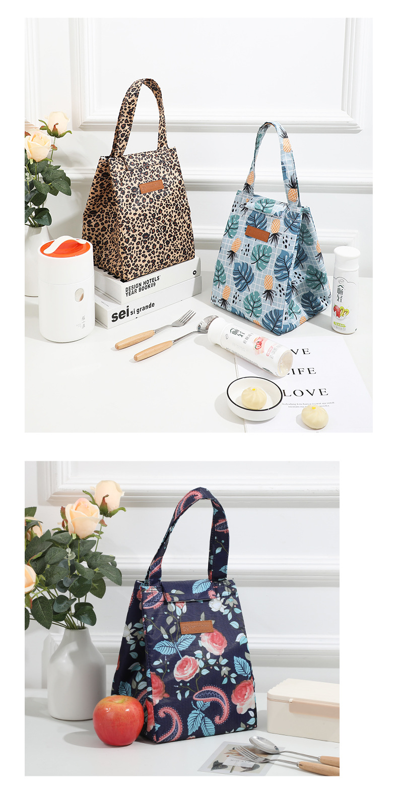 厂家直销饭盒袋牛津布午餐学生上班族手提饭盒袋野餐露营保温包详情12