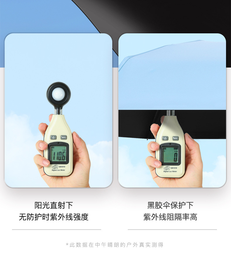 扁五折伞小巧便携卡包伞遮阳防晒防紫外线太阳伞胶囊口袋晴雨伞详情10