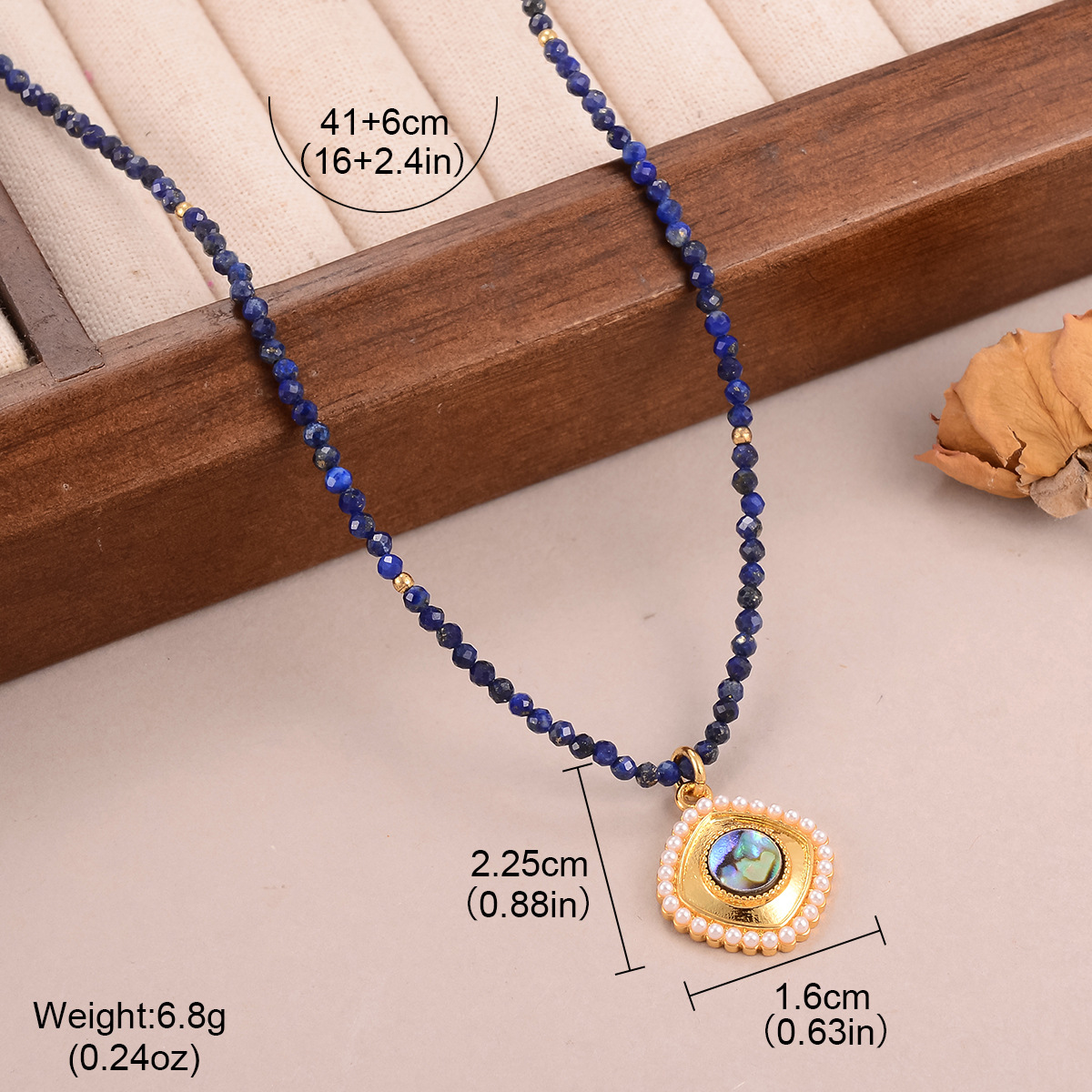 Simple and fresh heart-shaped geometric necklace, summer versatile beaded dopamine necklace, fashionable new collarbone chain for women pic 29