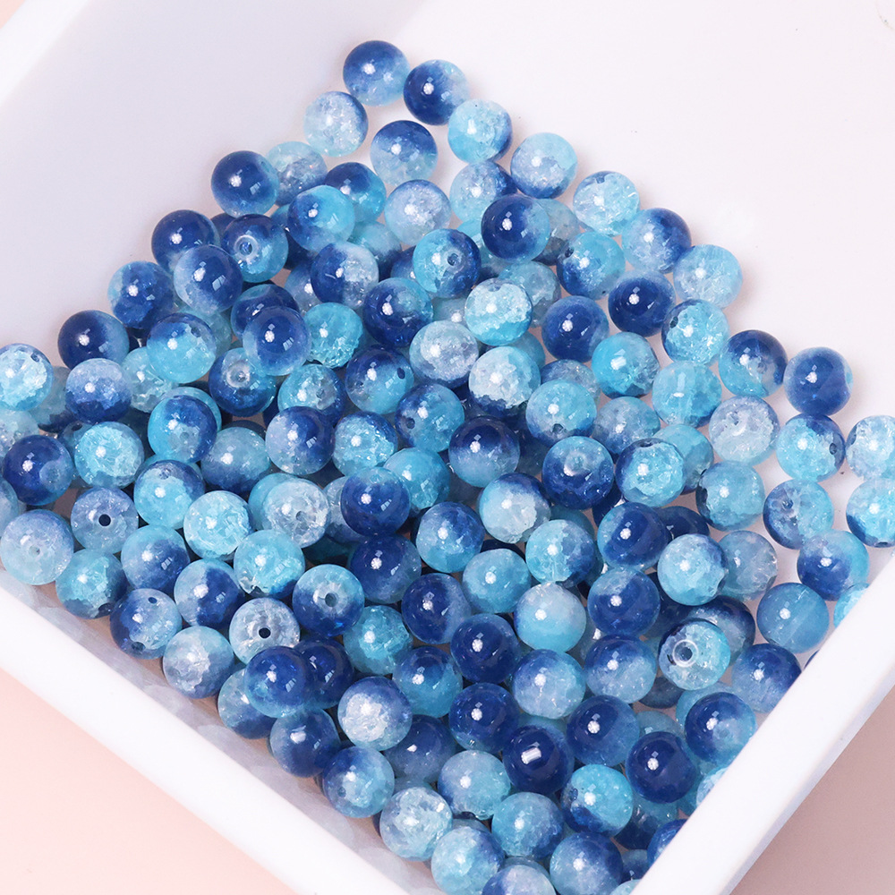 新10mm三色冰魄裂纹珠手工琉璃串珠散珠diy饰品手链配件项链材料详情9