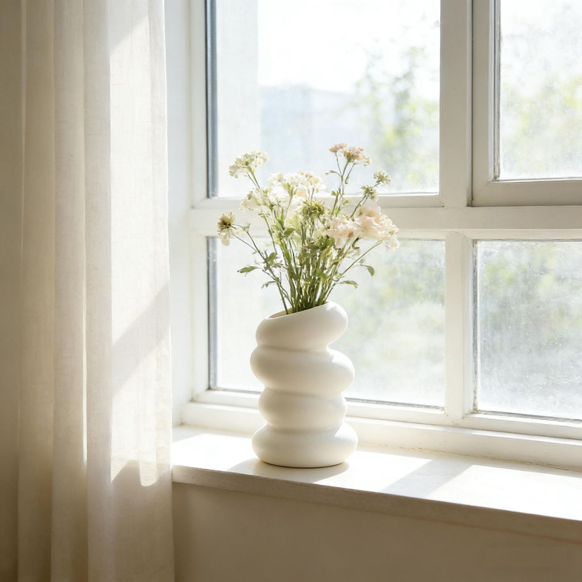 Nordic InS-style imitation ceramic plastic flower POTS, artistic and creative versatile decorative items, home entrance foyer ornaments pic 6