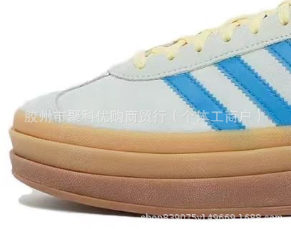 莆田德训鞋女鞋莆田高版本samba纯原百搭校园银色增高厚底红色小详情31