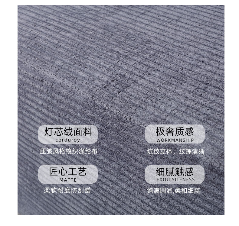 Foreign trade Italian-style high-density sponge compression sofa, small-sized apartment combination lazy lady sofa bed, living room sofa pic 5