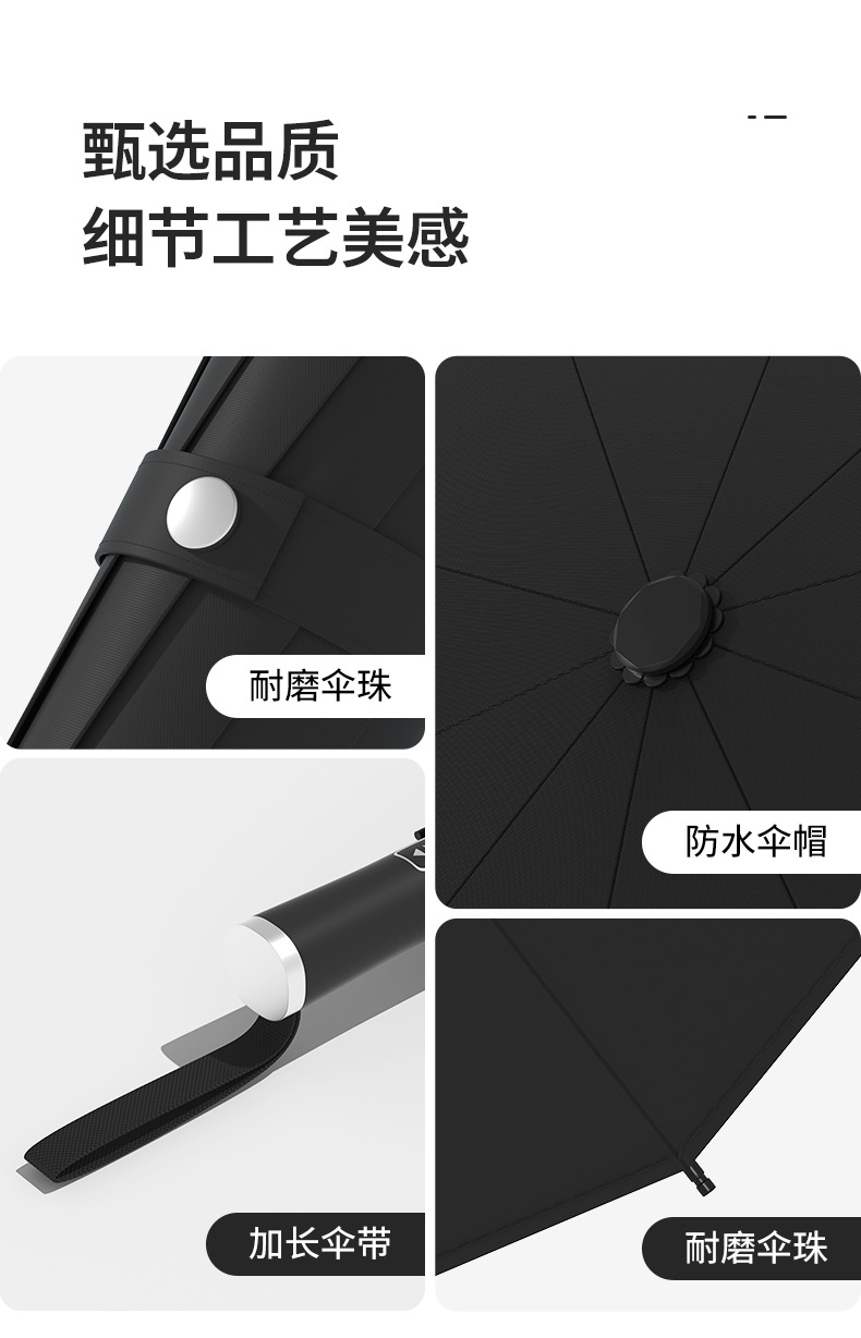 雨伞大号折叠高级感遮阳自动伞抗风暴大伞晴雨两用伞加大加固加厚详情15