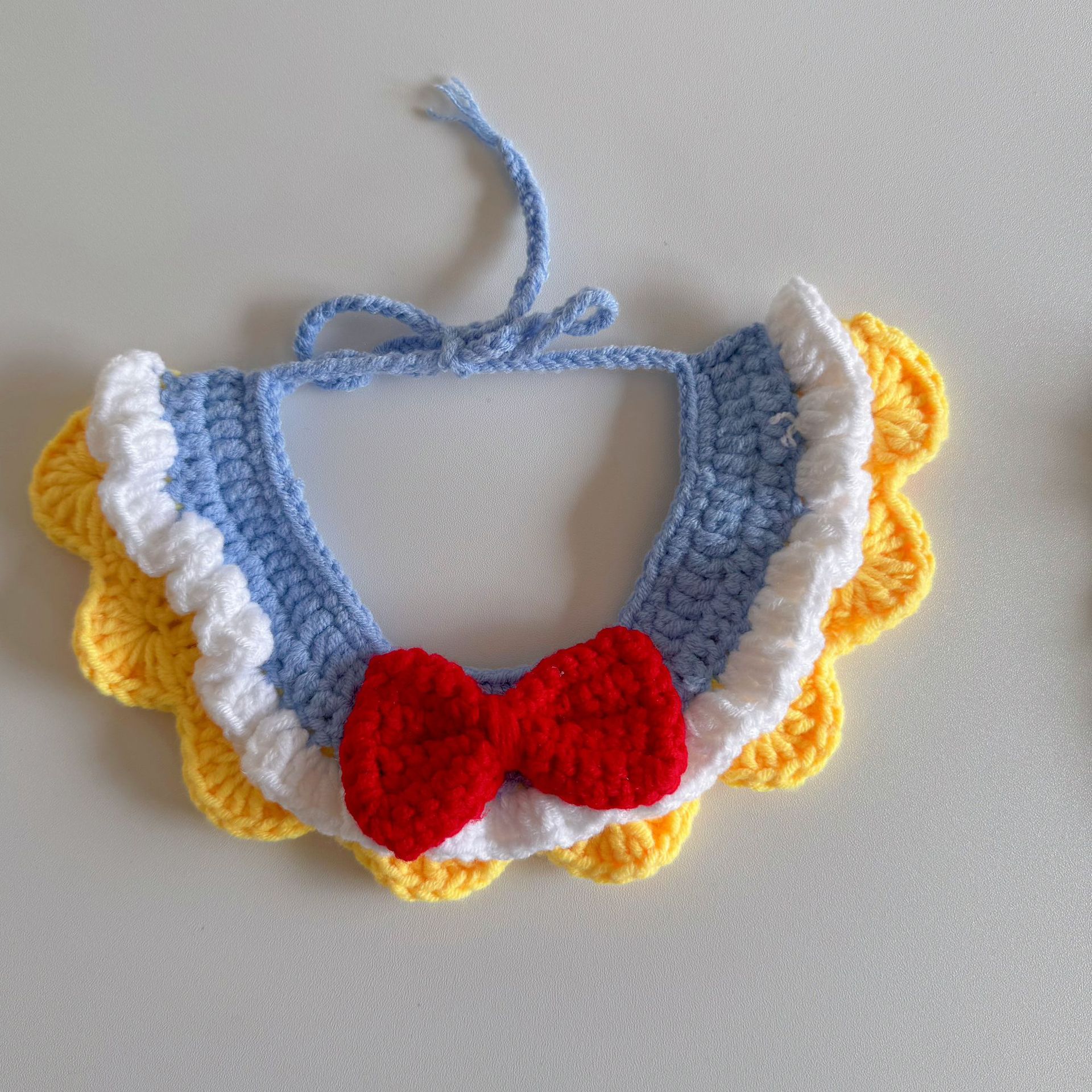 Pet hand-woven necklaces, cute cat knitted necklaces, kitten neck rings, small dog neck decorations pic 13