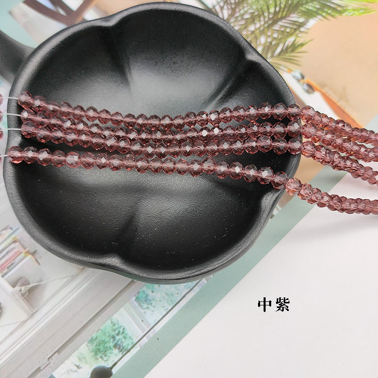 水晶玻璃切面扁珠玻璃珠彩色车轮散珠发饰箱包鞋服饰配件水晶扁珠详情15