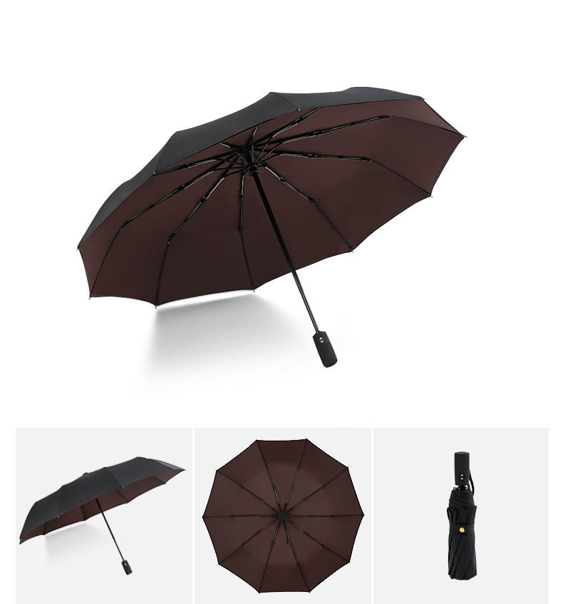 双层10骨全自动雨伞亚马逊热卖自动伞现货雨伞定制印刷logo广告伞详情28