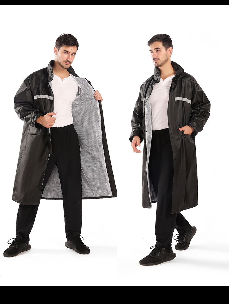 跨境新款时尚加厚长款连体雨衣男女成人户外徒步旅行防水风衣批发详情10