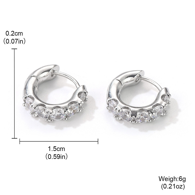 Wholesale of European and American fashionable, individualistic, geometric ear buckles for women, light luxury and niche design, French cold style earrings pic 22
