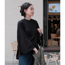 白色薄款微透印花长袖防晒罩衫T恤女爆款夏日绝美小上衣外贸批发详情17