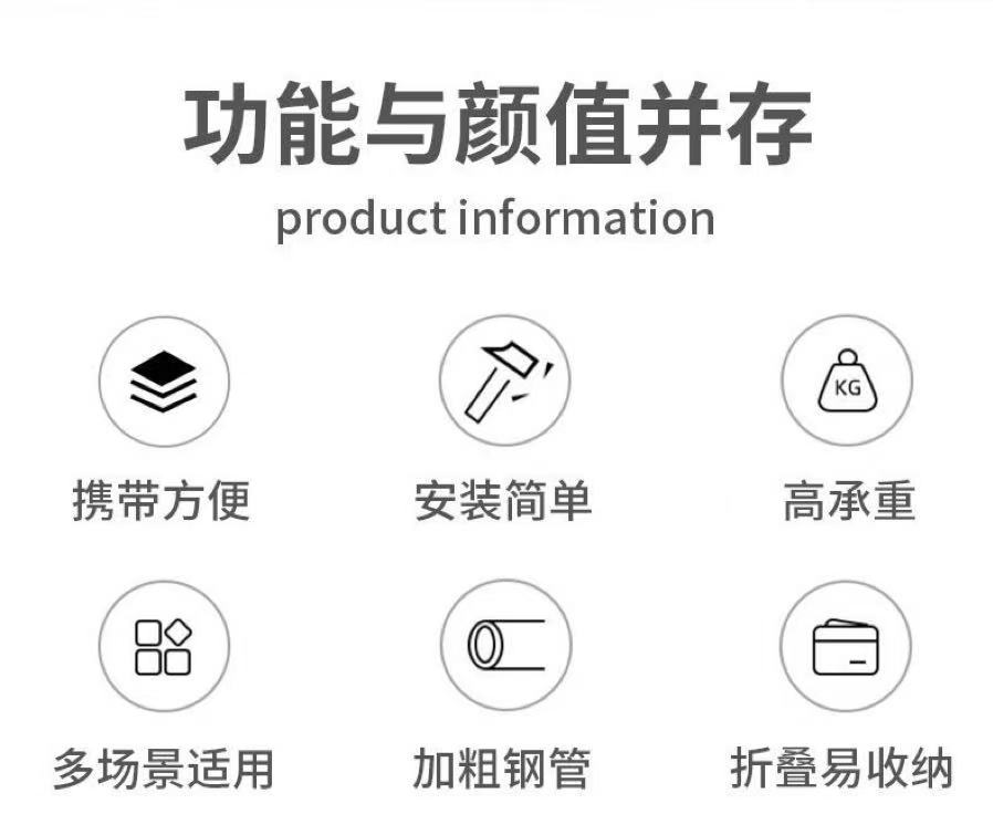 折叠式吊床吊椅两用 户外野营露营折叠支架帆布吊床摇椅成人吊椅详情3