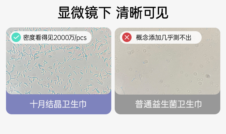 十月结晶益生菌产妇卫生巾棉柔透气产褥期恶露清洁产后专用姨妈巾详情10