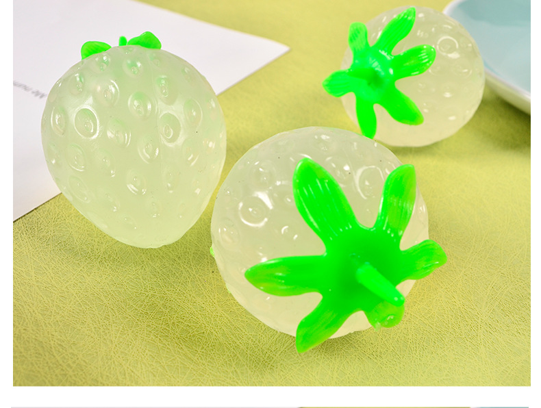 快手同款遇紫外钱变色麦糖草莓TPR慢回弹捏捏乐发泄解压儿童玩具详情12