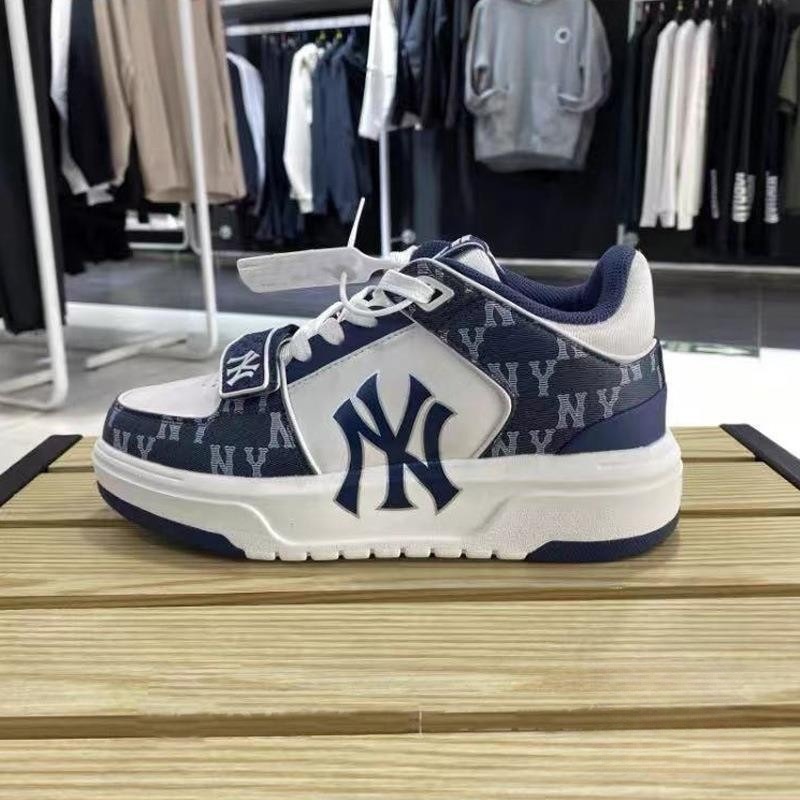 莆田高版本纯原MLB爆款轻量增高厚底老爹鞋2024新款学院情侣百搭详情3