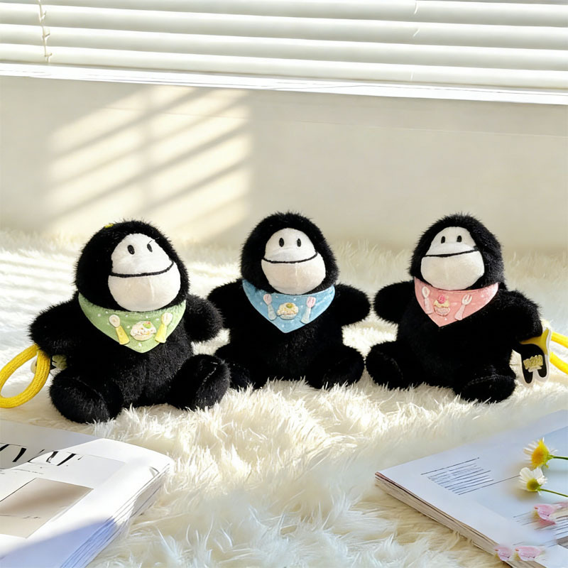 创意解压毛绒挂件包包钥匙扣调皮猩娃娃机公仔可爱搞怪娃娃系列挂详情2