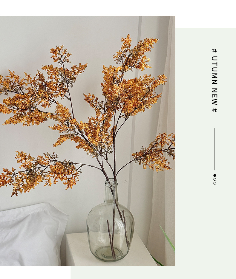 雾凇仿真绿植假花束摆件侘寂风客厅餐桌插花干花花艺装饰摄影道具详情7