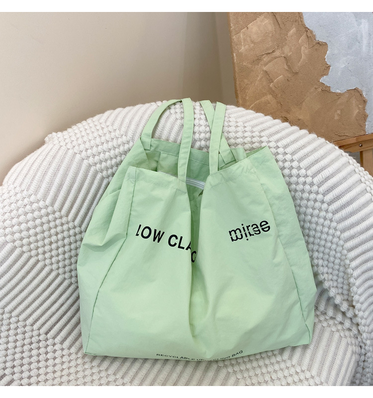 热巴同款帆布包LOWCLASSIC大容量通勤单肩包简约购物袋潮百搭详情11