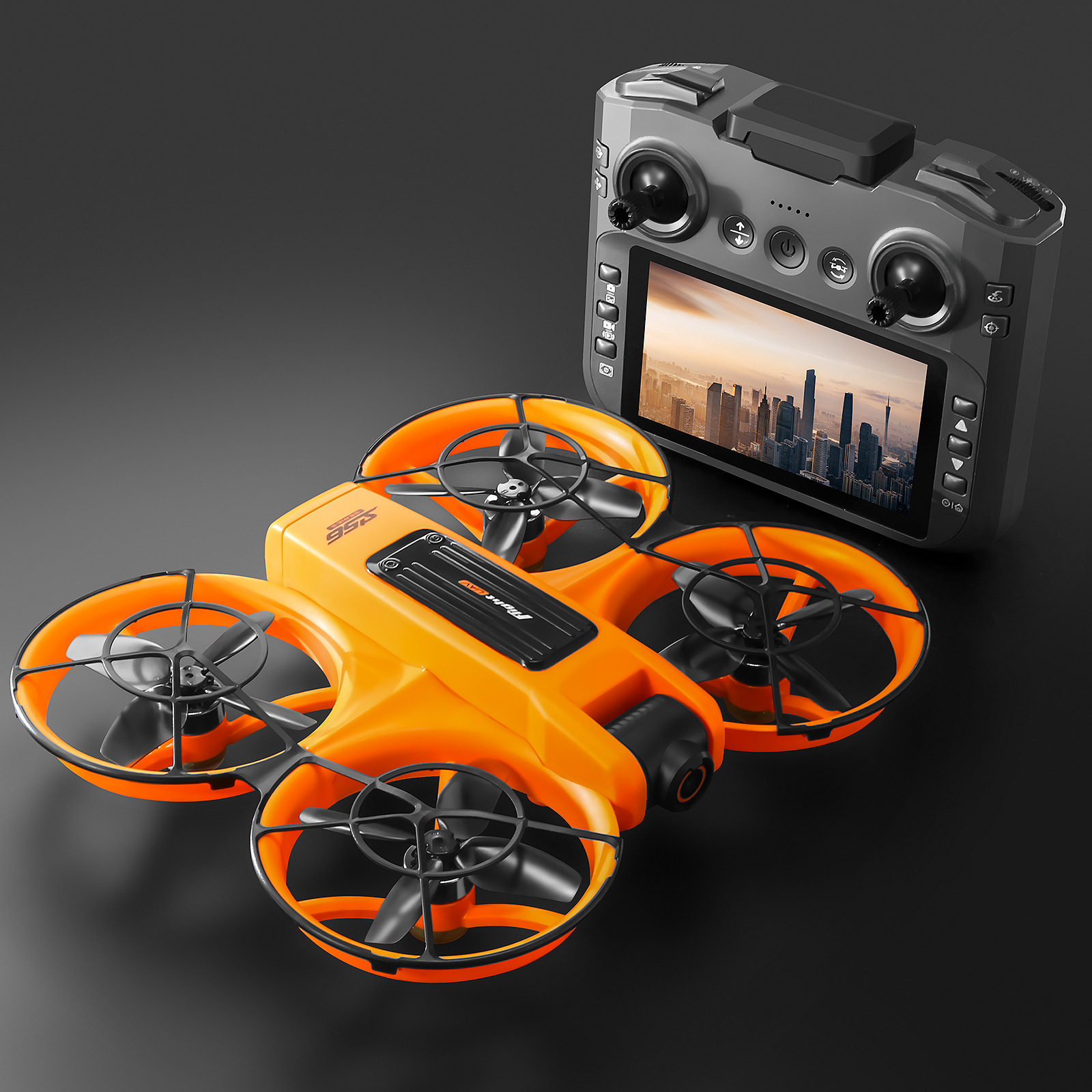 Cross-border S156 brushless aerial vehicle remote control with screen, high-definition four-axis unmanned aerial vehicle optical flow positioning pic 2