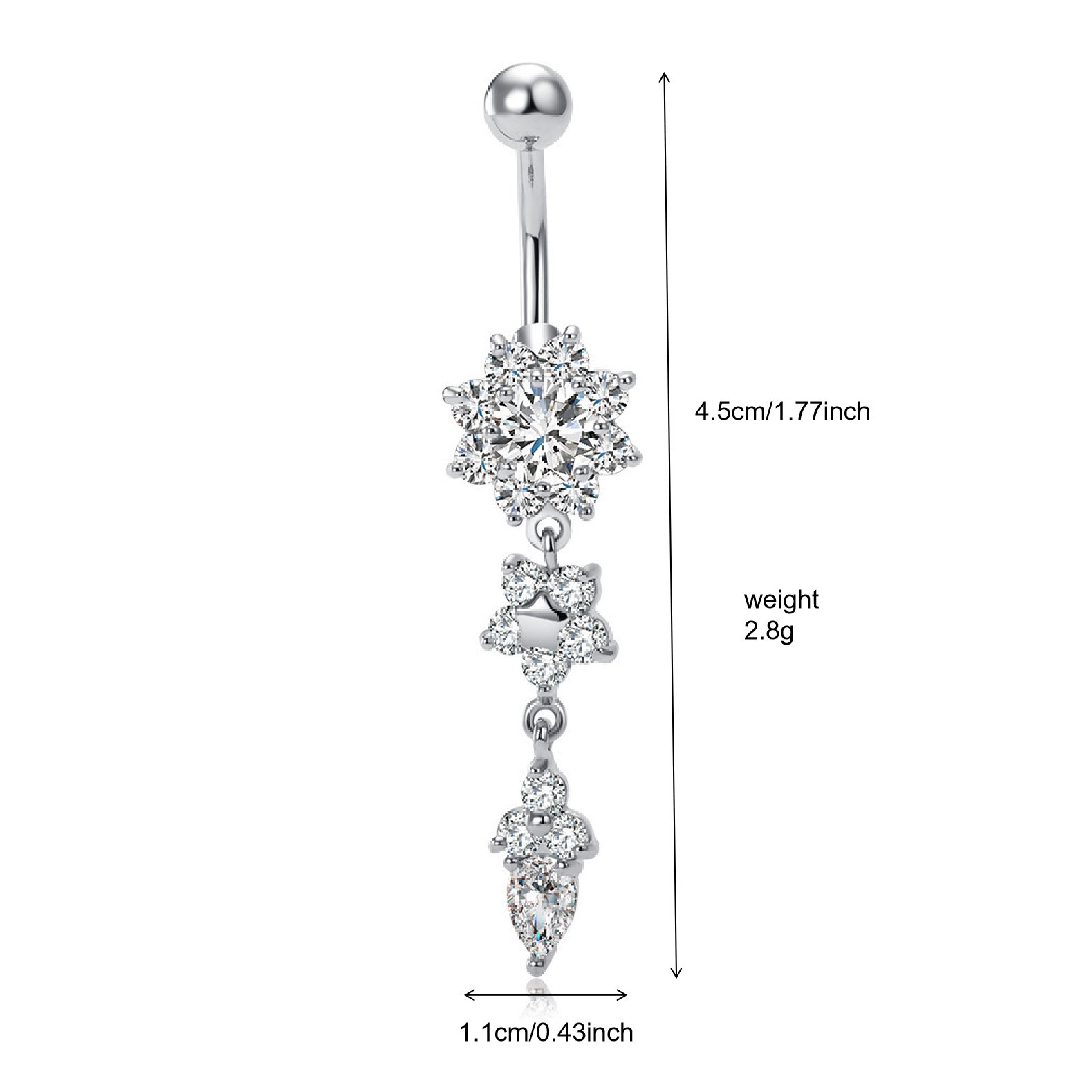 人体穿刺饰品肚脐钉跨境热卖肚脐环欧美经典肚脐扣批发厂家脐钉详情21