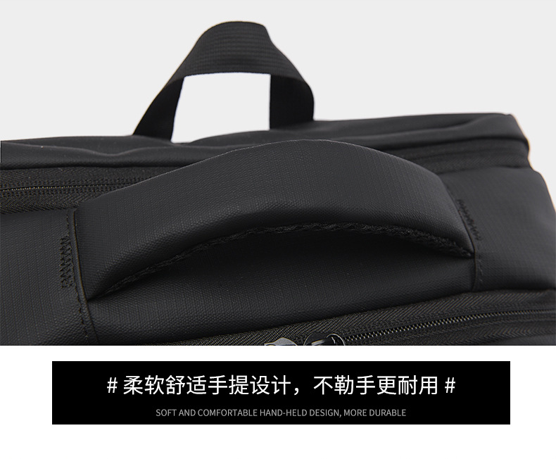 The new business backpack for men with a high-end feel, large-capacity water-resistant computer backpack, and multi-functional student backpacks are trendy pic 15