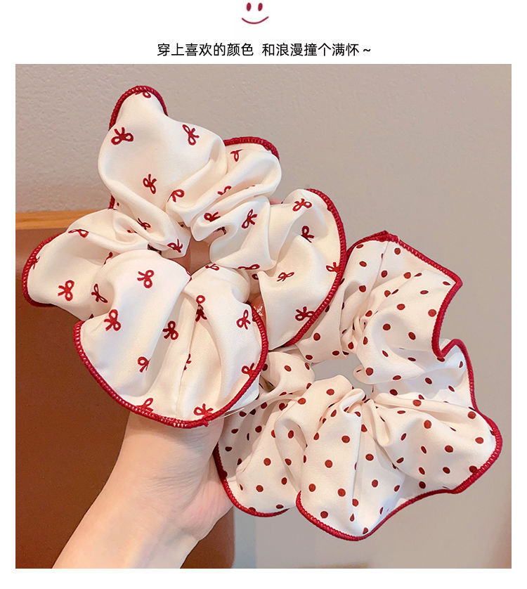 安可拉红头饰成人大肠圈不伤发女童发绳女孩扎丸子头高弹力发圈详情5