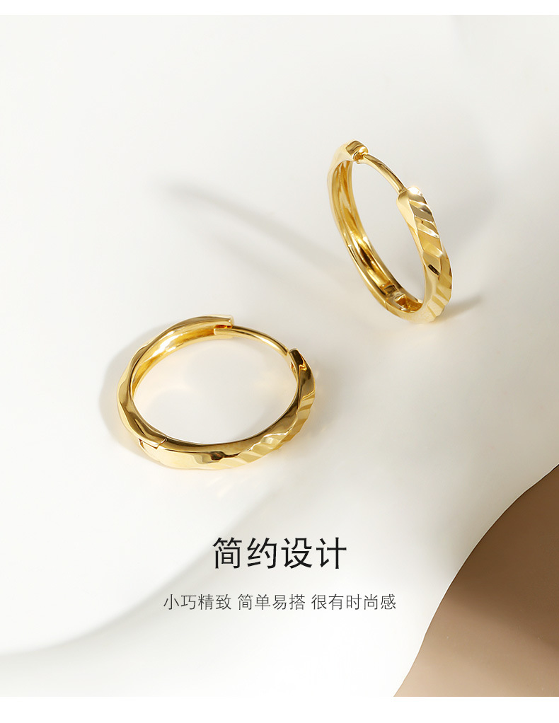 925纯银爆闪耳钉轻奢度假风小众ins耳扣批发夏季女高级感耳饰饰品详情8