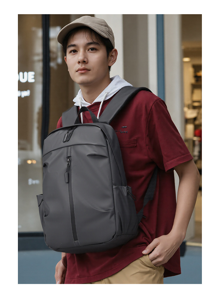 休闲双肩包马卡龙色大容量轻便电脑背包男女通用学生上课书包跨境详情35