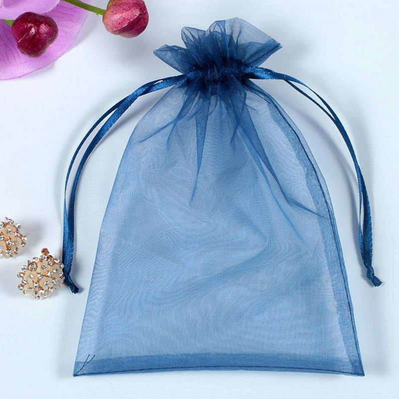 工厂销售 珍珠纱欧根纱袋 礼品纱袋 喜糖袋 透明纱袋 束口网纱袋详情4