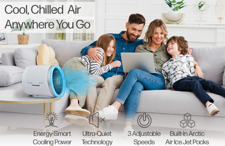ArcticAir — новый холодильник для колбейна, USB-вентиляционный вентилятор с воздушной циркуляцией, мини-семицветный вентилятор pic 1