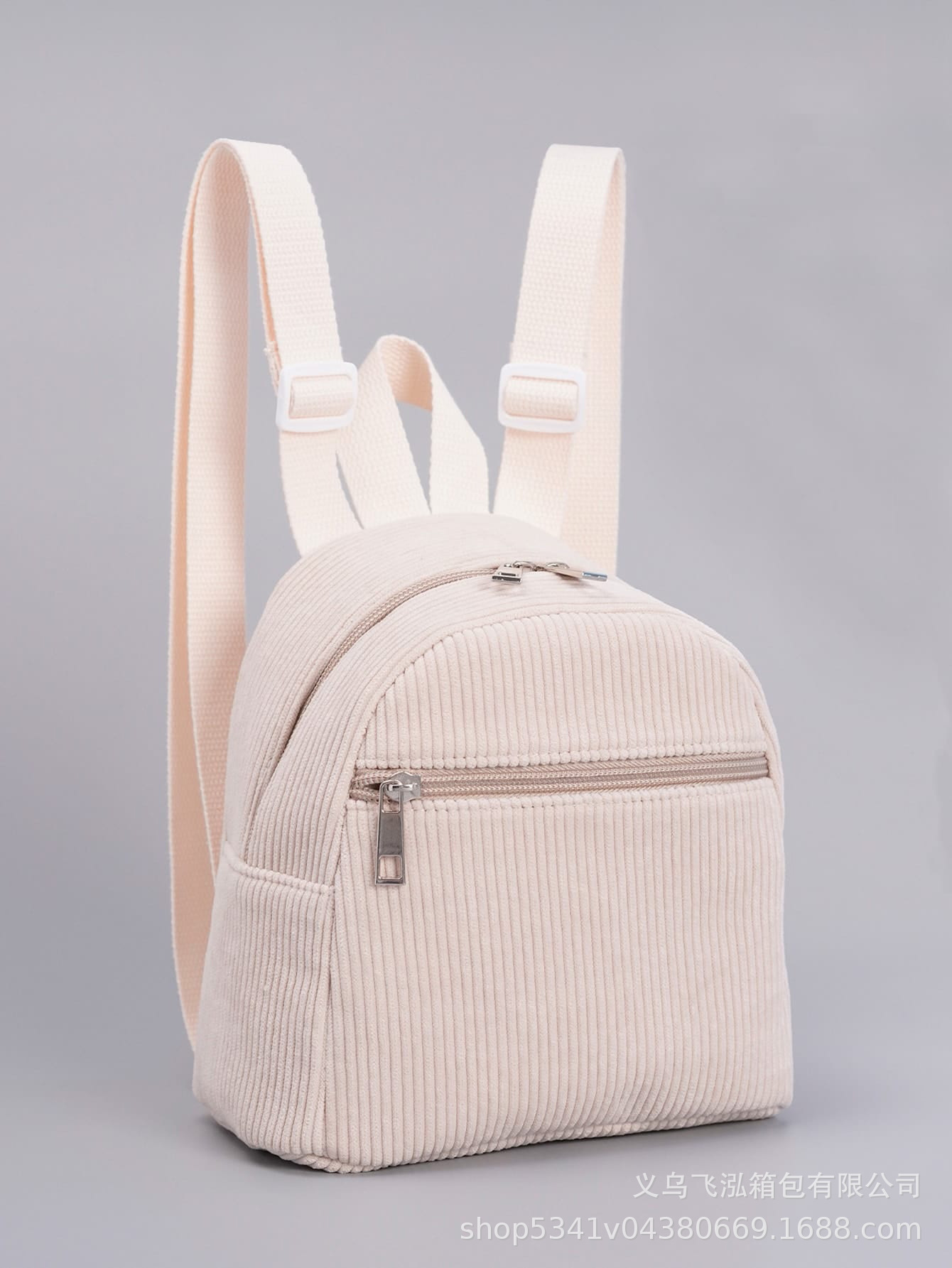 跨境热卖迷你净色多色儿童背包时尚灯芯绒小背包双肩包详情9