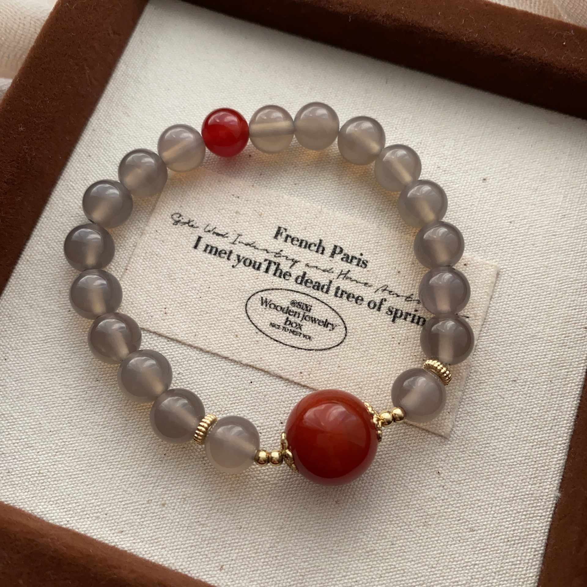 南红玛瑙手串小众设计手链玄学葫芦平安扣国风优雅气质女款手圈详情21