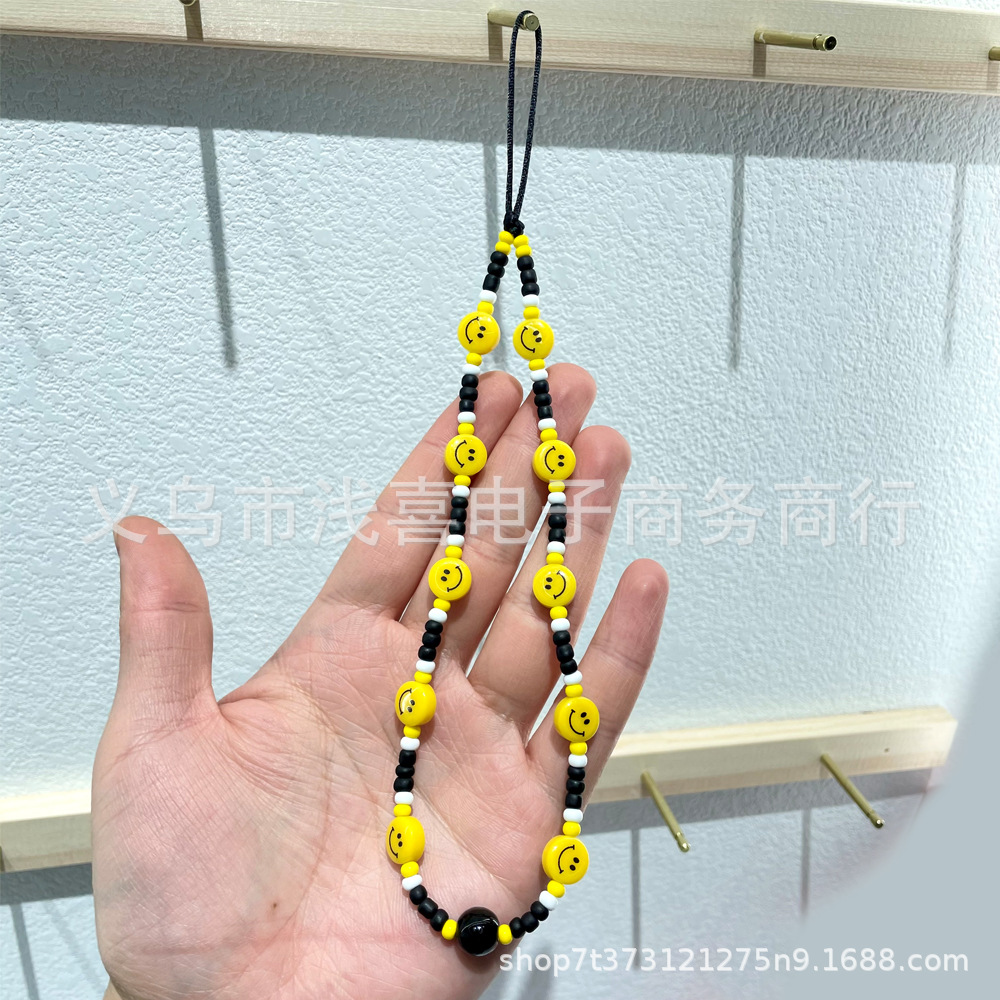 小红书ins新款多巴胺风手机链 甜美可爱手绘糖果小熊手机挂链挂饰详情8