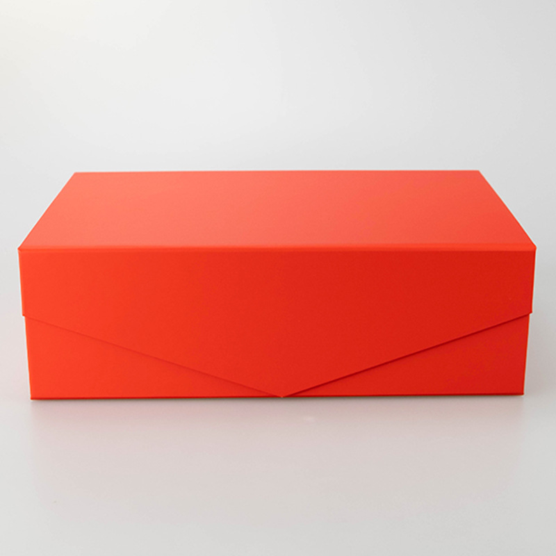 White seven-color folding gift box with printing and transportation space, flip-top gift box, in-stock packaging paper box pic 6