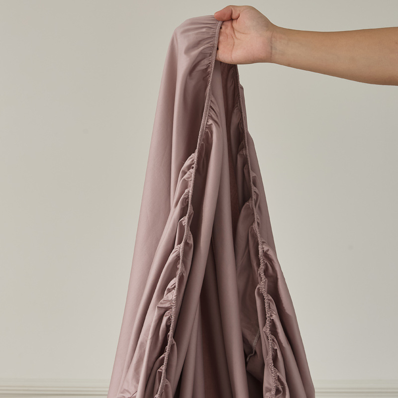 Single-piece quilt cover, pure cotton long-staple cotton bed sheet, bed cap, oversized quilt cover, skin-friendly single and double solid color bedding pic 76